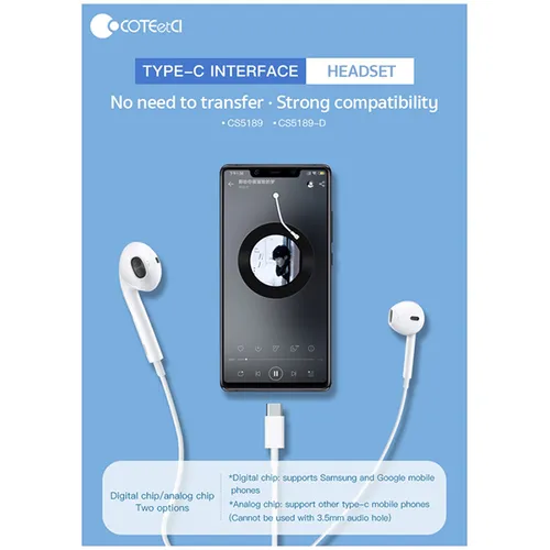 COTEetCI CS5189 Type-C Earphones