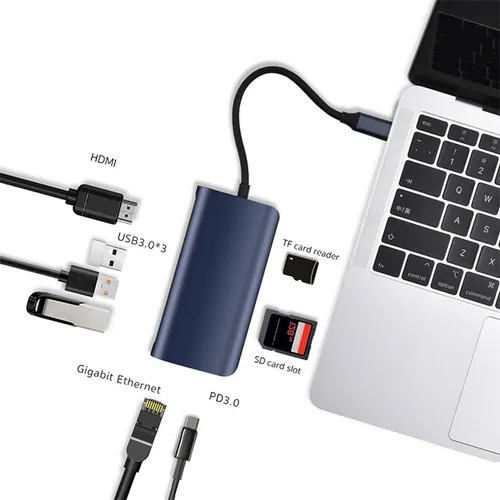 COTEetCI MB1086 8-in-1 USB Type-C Hub