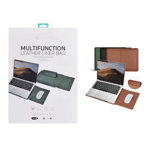 Coteetci Multifunction Leather Liner Bag for MacBook