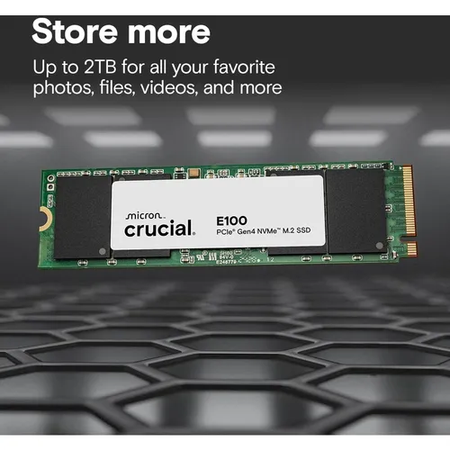 Crucial E100 1TB PCIe Gen4 X4  M.2 NVMe SSD