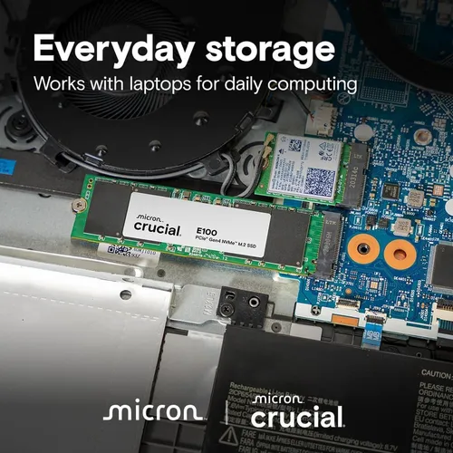 Crucial E100 1TB PCIe Gen4 X4 M.2 NVMe SSD