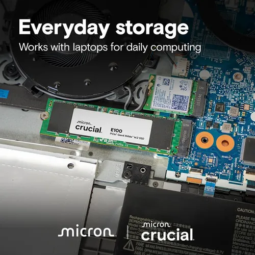Crucial E100 1TB PCIe Gen4 X4  M.2 NVMe SSD