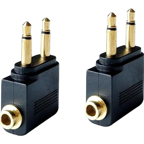 CYBE Dual 3.5mm Male to 3.5mm Female AirPlane Headphone Adapter