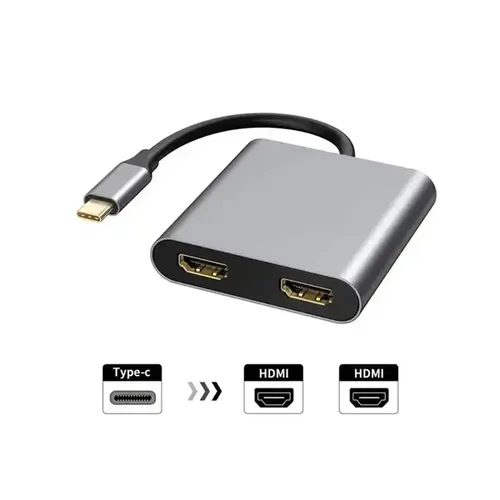 CYBE Type-C to 2 in 1 HDMI 4K 60Hz Output Adapter