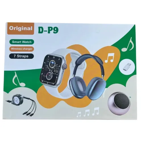 D-P9 5 in 1 Smartwatch Combo With 7 Straps