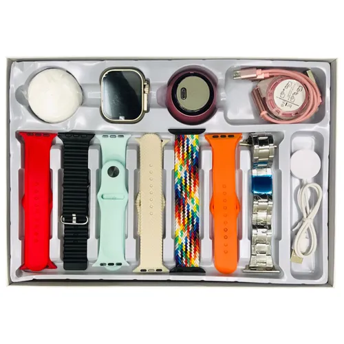 D99 Plus Smartwatch Combo with 7 Straps