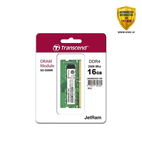 DDR4 MEMORY - TRANSCEND 16GB 2666MHZ NOTEBOOK(JM2666HSE-16G)-(5y)