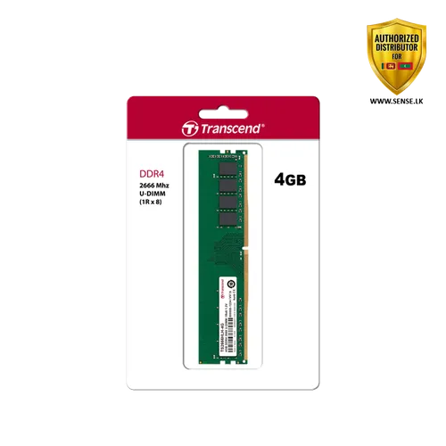 DDR4 MEMORY - TRANSCEND 4GB 2666MHZ DESKTOP (JM2666HLD-4G)-(5y)