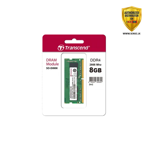 DDR4 MEMORY - TRANSCEND 8GB 2666MHZ NOTEBOOK (JM2666HSB-8G)