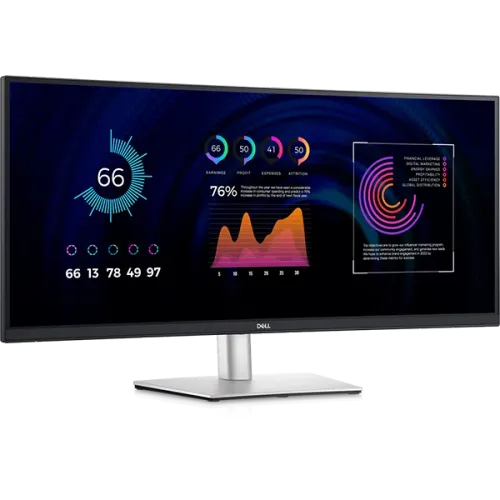 DELL PRO 34" P3424WE 3440 X 1440 IPS CURVED USB-C HUB