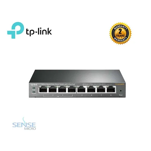 DESKTOP SWITCH - TP-LINK TL-SG108PE 8 PORT GIGABIT WITH 4 PORT PoE