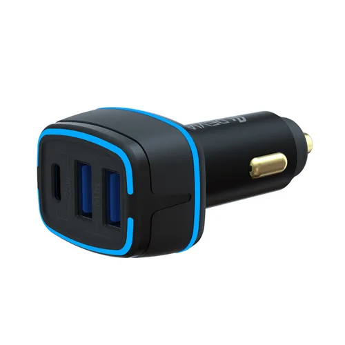 Devia Extreme Speed Dual USB + Type-C Full Compatible Fast Car Charger
