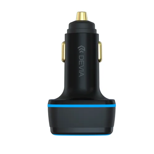 Devia Extreme Speed Dual USB + Type-C Full Compatible Fast Car Charger