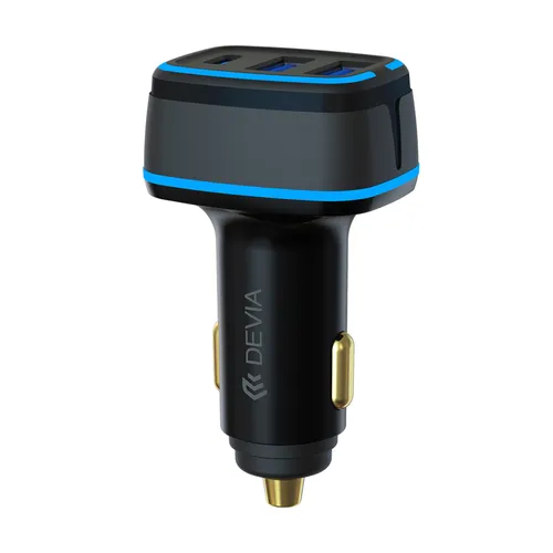 Devia Extreme Speed Dual USB + Type-C Full Compatible Fast Car Charger