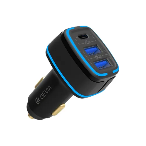 Devia Extreme Speed Dual USB + Type-C Full Compatible Fast Car Charger