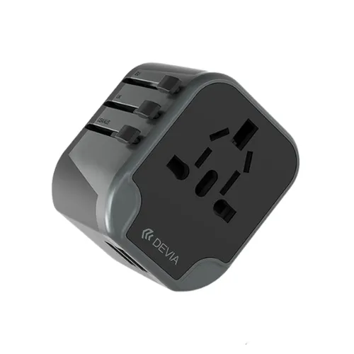 Devia Global Multiple Function Travel Charger Black JY-303B