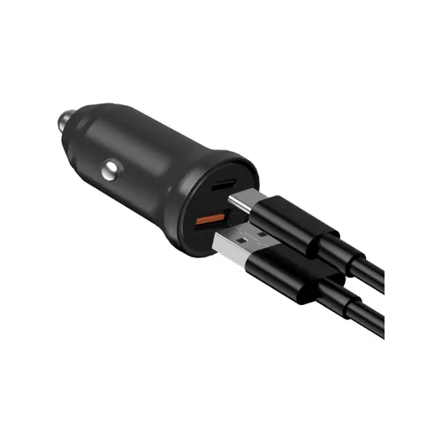 Devia Smart Series 20W Mini PD + QC3.0 Car Charger Black EA192