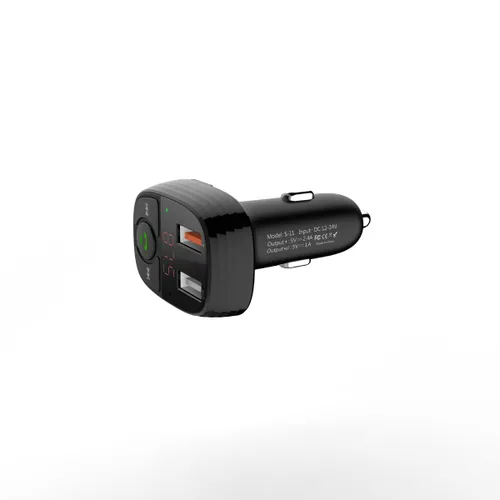 Devia Smart Series FM Transmitter Car Charger Black EA133