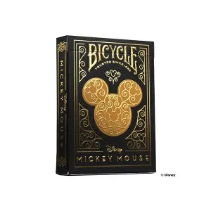 Disney Mickey Mouse Inspired Black and Gold Playing Cards