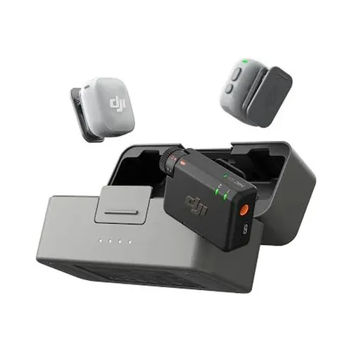 DJI Mic Mini 2, 2-Person Wireless Microphone for Camera &amp; Smartphone (2 TX + 1 RX + Charging Case)