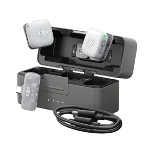 DJI Mic Mini 2, 2-Person Wireless Microphone for Camera &amp; Smartphone (2 TX + Mobile RX + Charging Case)