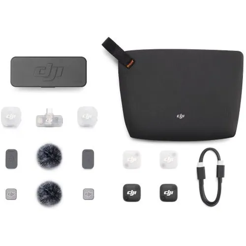 DJI Mic Mini 2, 2-Person Wireless Microphone for Camera & Smartphone (2 TX + Mobile RX + Charging Case)