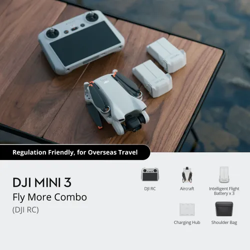 DJI Mini 3 with DJI RC Remote (Fly More Combo)