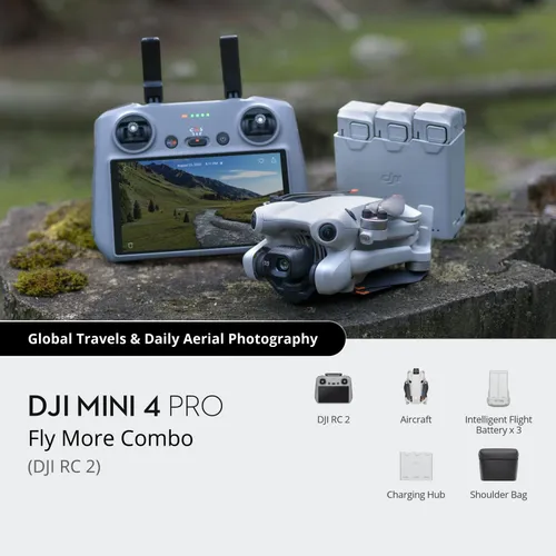 DJI Mini 4 Pro Drone Fly More Combo with RC 2 Controller