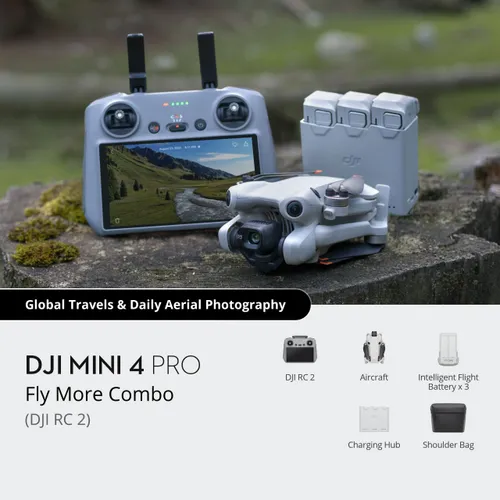 DJI Mini 4 Pro Drone Fly More Combo with RC 2 Controller