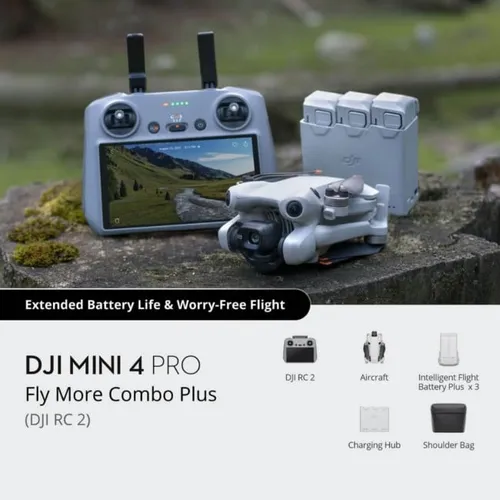 DJI Mini 4 Pro Drone with RC 2 Fly More Combo Plus