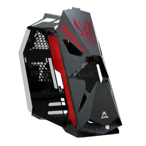 DRAGON M-ATX Gaming PC Case – Black & Red