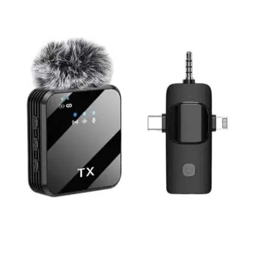 Earldom MC12 Collar Clip 3 in 1 Wireless Microphone