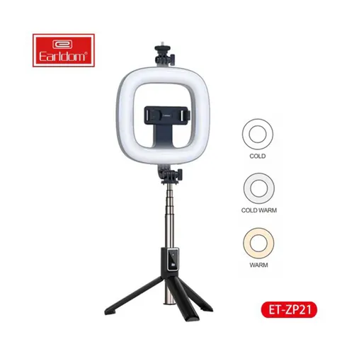 Earldom ZP21 Ring Light Selfie Stick Tripod
