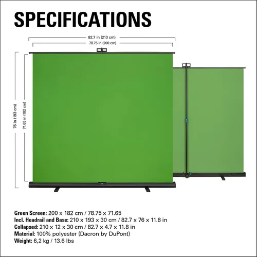 ELGATO GREEN SCREEN XL CHROMA KEY PANEL