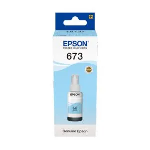 Epson Ink 673 Light Cyan Original Ink Bottle