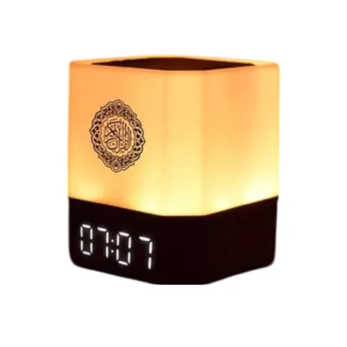 Equantu QB303 Touch Lamp Azan Clock Quran Cube Speaker