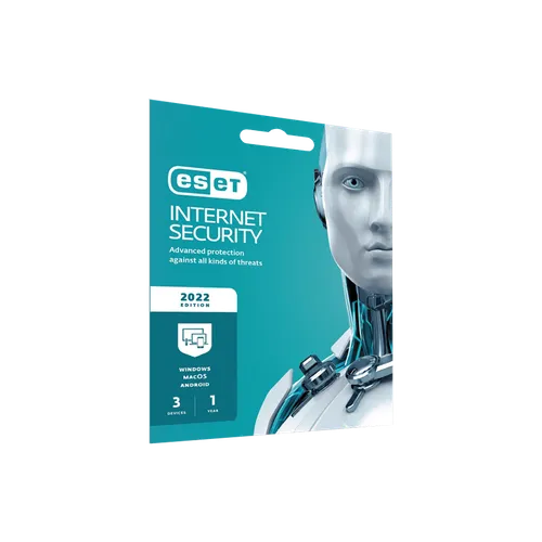 ESET INTERNET SECURITY 2022 3 USER -1 year
