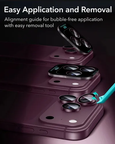 ESR Armorite Camera Lens Protector 18 Series – Deep Burgundy