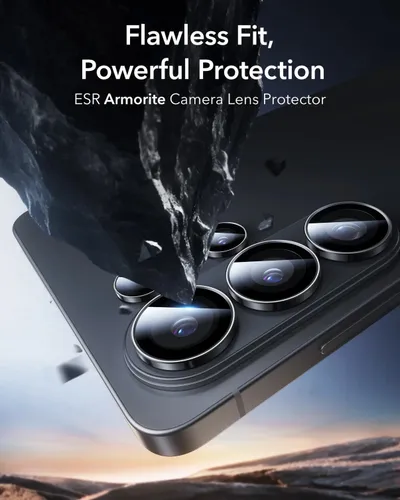 ESR Armorite Camera Lens Protectors for S26 Ultra Black