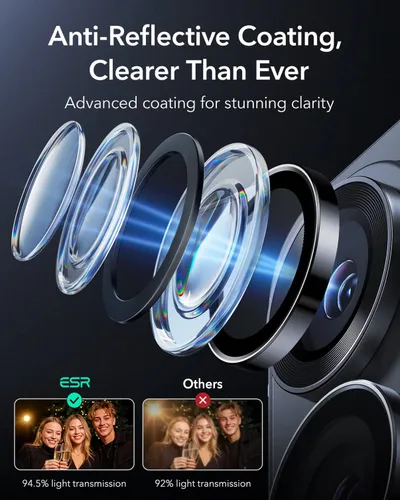 ESR Armorite Camera Lens Protectors for S26 Ultra Black