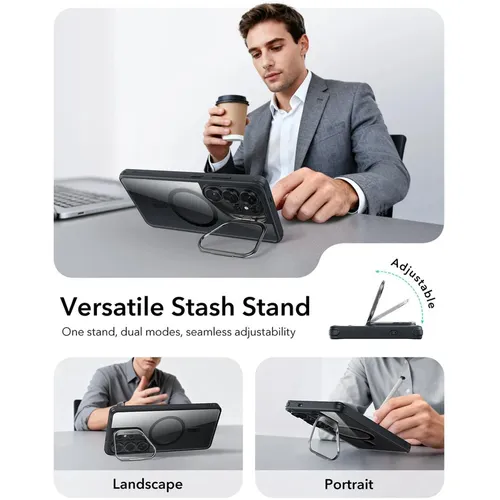 ESR Classic Hybrid Case with Stash Stand for Samsung Galaxy S26 Ultra