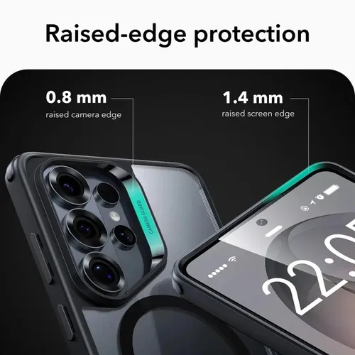 ESR Classic Hybrid Clear Black MagSafe Case for S26 Ultra