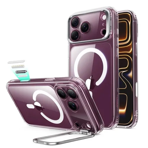 ESR Classic Hybrid Clear MagSafe Case with Flex Stand for iPhone 18 Pro Series