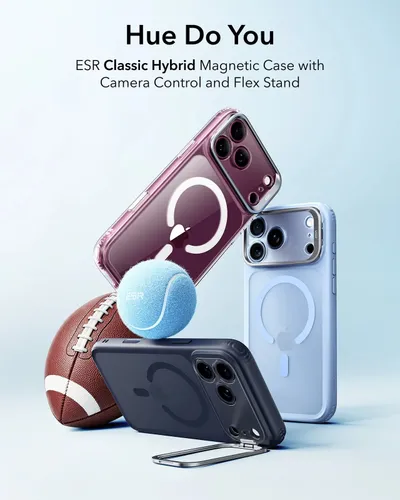 ESR Classic Hybrid Clear MagSafe Case with Flex Stand for iPhone 18 Pro Series