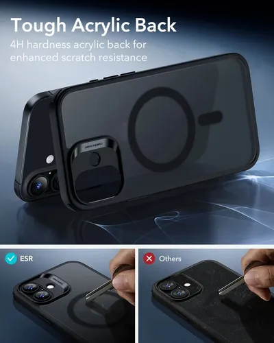 ESR Classic Hybrid Frosted Black MagSafe Case for iPhone 17