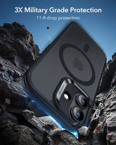 ESR Classic Hybrid Frosted Black MagSafe Case for iPhone 17
