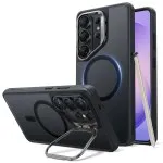 ESR Classic Hybrid Frosted Black MagSafe Case with Stash Stand for S26 Ultra