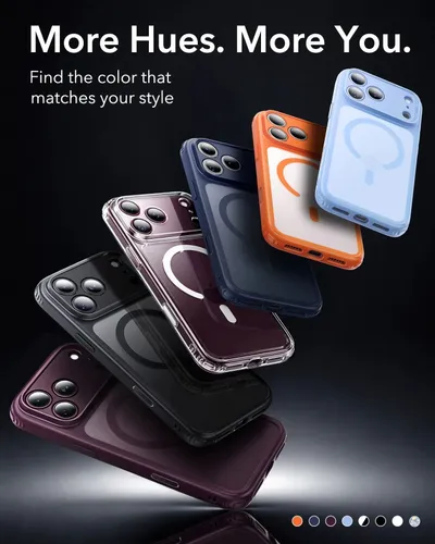 ESR Classic Hybrid Frosted Deep Burgundy MagSafe Case with Camera Control for iPhone 18 Pro / 17 Pro Series