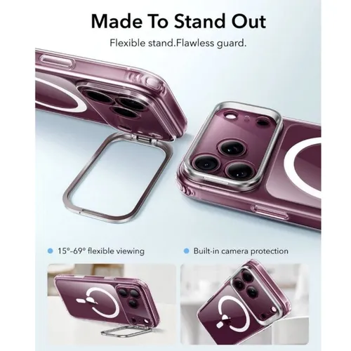 ESR Classic Hybrid Magnetic Case with Camera Control And Flex Stand for iPhone 18 Pro