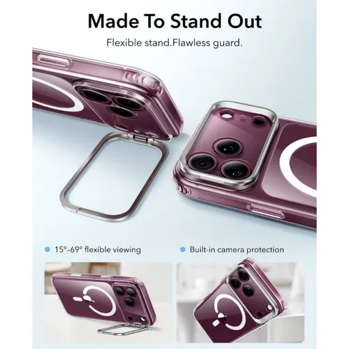 ESR Classic Hybrid Magnetic Case with Camera Control And Flex Stand for iPhone 18 Pro